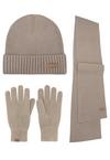 normani Yuma Set M&uuml;tze, Schal und Handschuhe - Beige