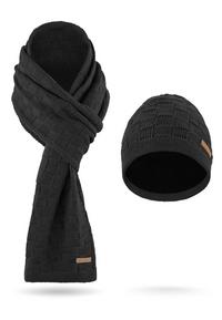 normani Yuma Set M&uuml;tze, Schal und Handschuhe - Anthrazit