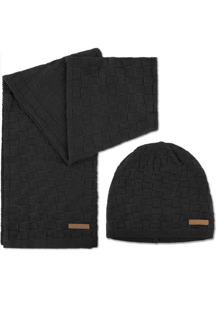 normani normani Yuma Set M&uuml;tze, Schal und Handschuhe - Anthrazit - 0 | SportScheck