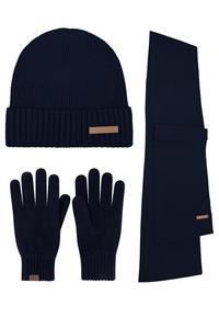 normani Yuma Set M&uuml;tze, Schal und Handschuhe - Navy