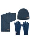 normani Yuma Set M&uuml;tze, Schal und Handschuhe - Marine