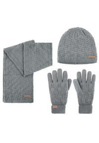 normani Yuma Set M&uuml;tze, Schal und Handschuhe - Grau