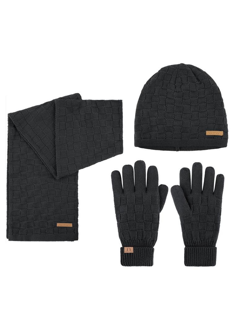 normani normani Yuma Set M&uuml;tze, Schal und Handschuhe - Anthrazit - 0 | SportScheck