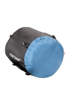 Rückansicht von Nordisk Bjarni -10° Kunstfaserschlafsack Aegan Blue