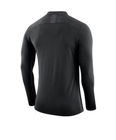 Rückansicht von Nike Dry Referee Trikot langarm Schiedsrichtertrikot Herren schwarz