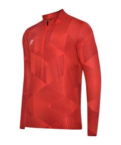 UMBRO Maxium Drill Top Funktionssweatshirt Herren rot
