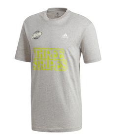 adidas Athletics Lucky 8 Graphic T-Shirt Funktionsshirt Herren grau