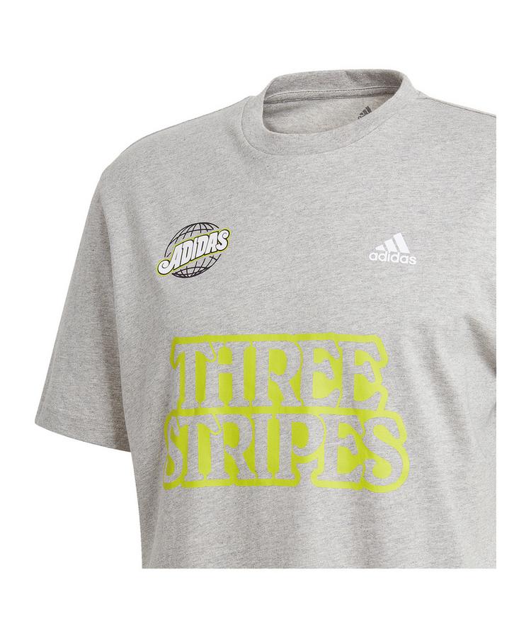 adidas adidas Athletics Lucky 8 Graphic T-Shirt Funktionsshirt Herren - grau - 1 | SportScheck