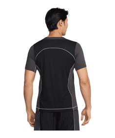 Rückansicht von Nike Strike Plus Trainingshirt Funktionsshirt Herren schwarzgrau
