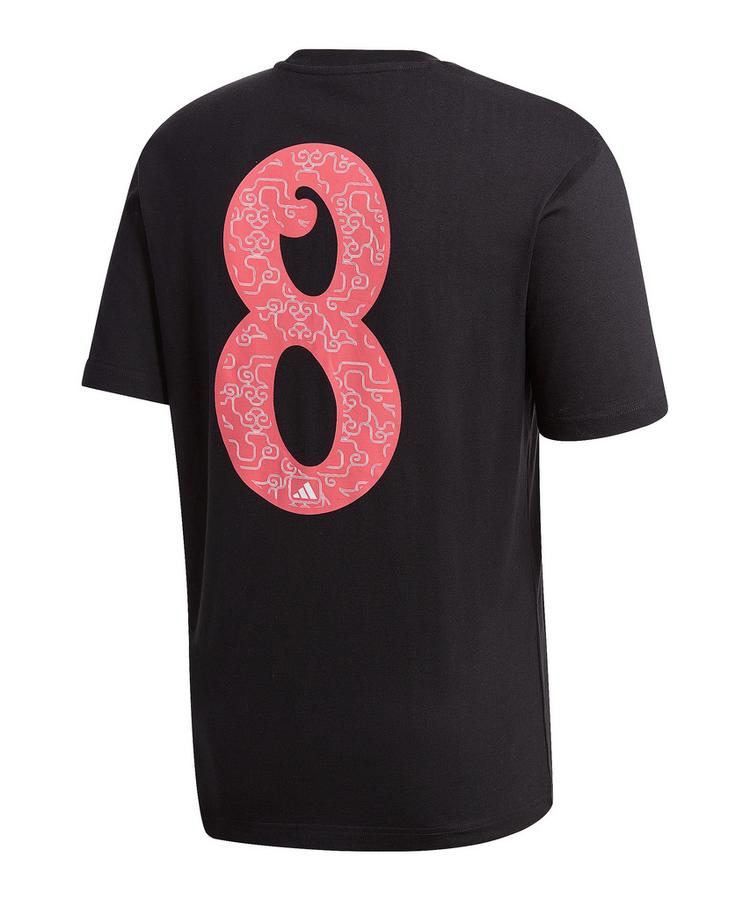 adidas adidas Athletics Lucky 8 Graphic T-Shirt Funktionsshirt Herren - schwarz - 0 | SportScheck