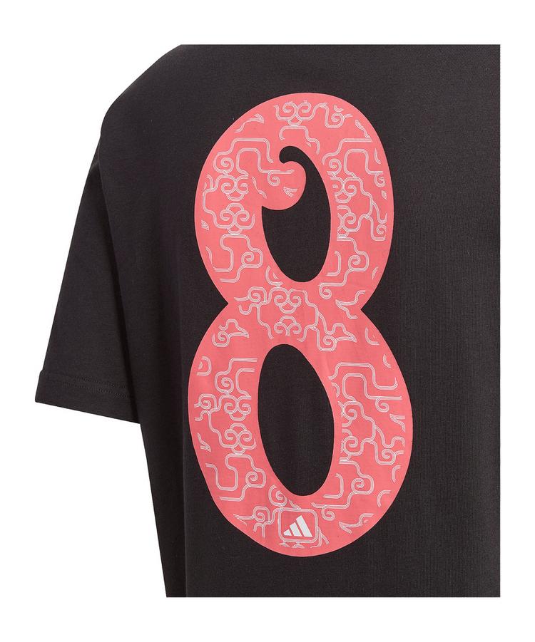 adidas adidas Athletics Lucky 8 Graphic T-Shirt Funktionsshirt Herren - schwarz - 2 | SportScheck