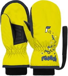 Reusch Kids Mitten Skihandschuhe Kinder 2305  safety yell / dress blue