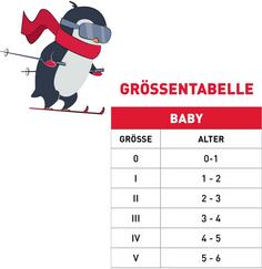 Rückansicht von Reusch Kids Mitten Skihandschuhe Kinder 2305  safety yell / dress blue