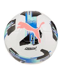 PUMA Orbita 6 MS Trainingsball Fu&szlig;ball - weissrosablau