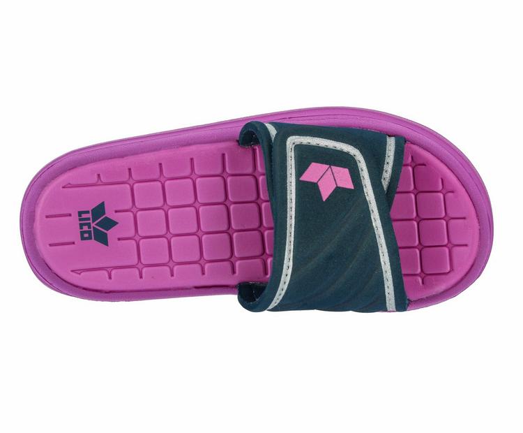 LICO LICO Badesandale Badelatschen M&auml;dchen - pink/marine - 1 | SportScheck