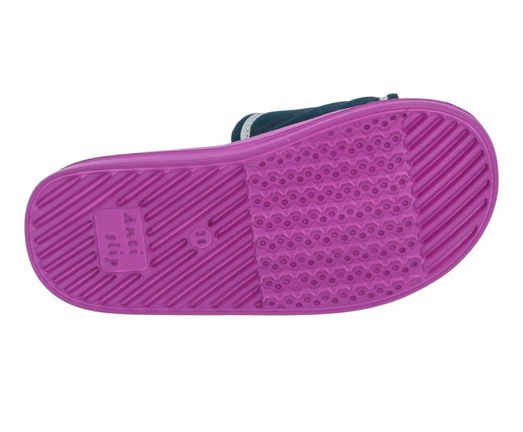 LICO LICO Badesandale Badelatschen M&auml;dchen - pink/marine - 2 | SportScheck