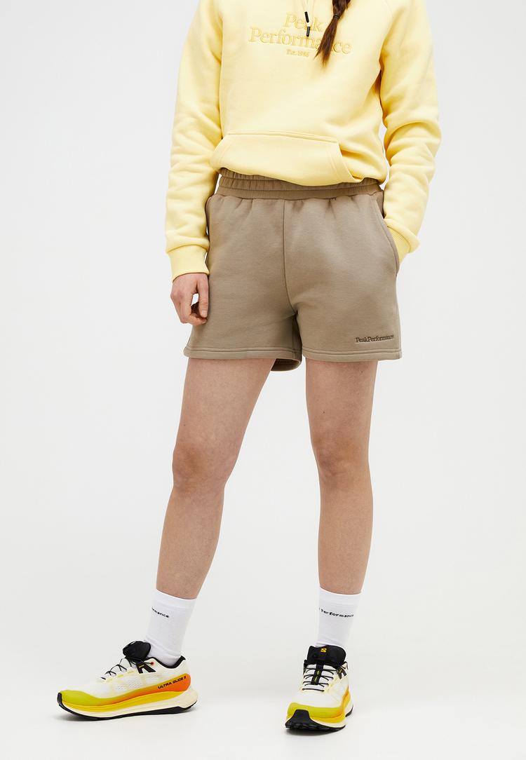 Peak Performance Peak Performance W Original Small Logo  Shorts Sweatshorts Damen - hellbraun - 1 | SportScheck