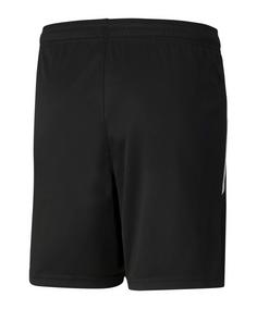 Rückansicht von PUMA teamLIGA Short Kids Fußballshorts Kinder schwarzgelb