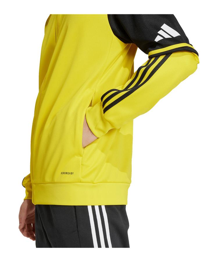 adidas adidas Squadra 25 Kapuzenjacke Funktionssweatshirt Herren - gelbschwarzweiss - 1 | SportScheck