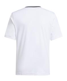 Rückansicht von adidas Trikot Kids Fußballtrikot Kinder weissschwarz