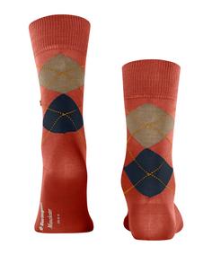 Rückansicht von Burlington Freizeitsocken Herren orange (8039)
