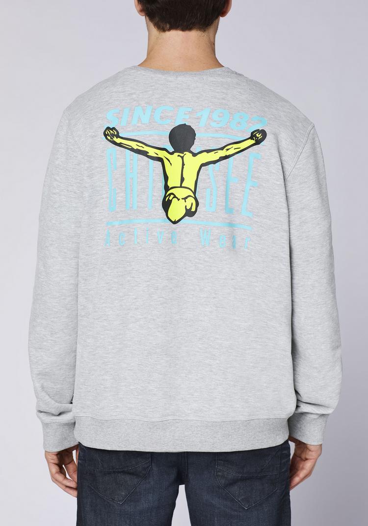 Chiemsee Chiemsee Sweatshirt Sweatshirt Herren - 17-4402M Neutral Gray Melange - 4 | SportScheck
