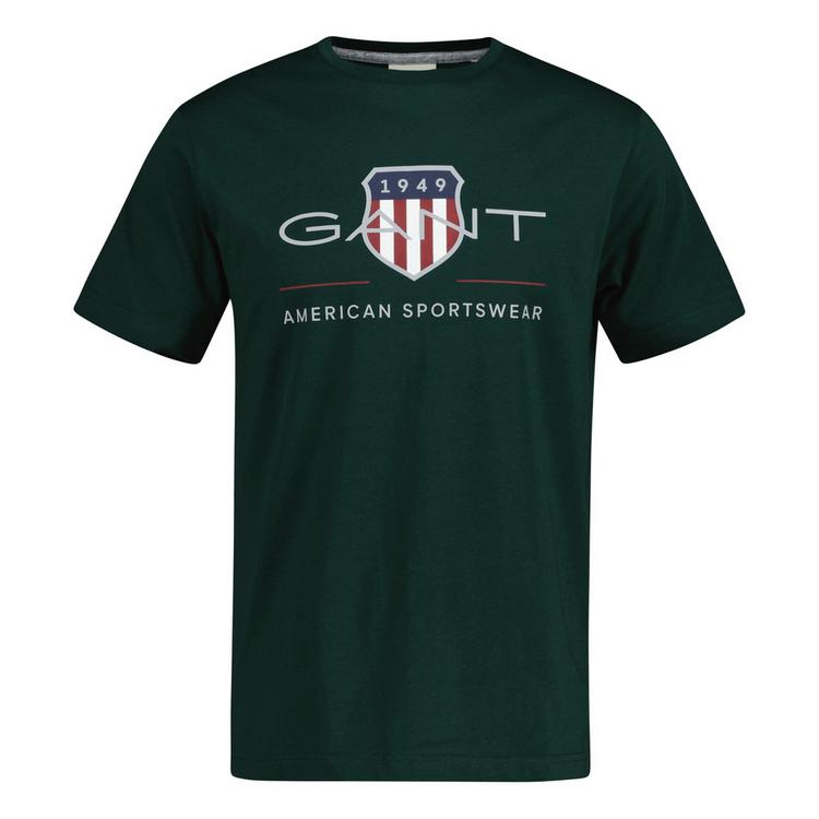 GANT GANT T-Shirt T-Shirt Herren - Gr&uuml;n (Tartan Green) - 0 | SportScheck