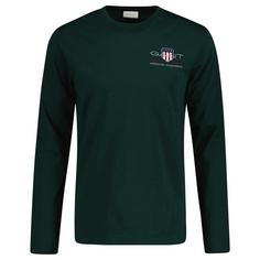 GANT Longsleeve T-Shirt Herren Grün (Tartan Green)