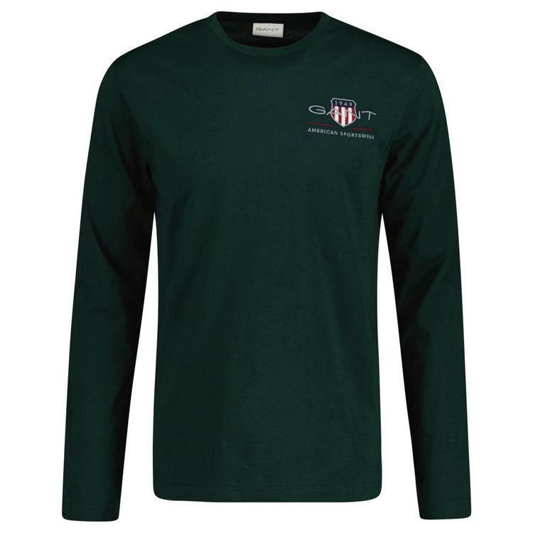 GANT GANT Longsleeve T-Shirt Herren - Gr&uuml;n (Tartan Green) - 0 | SportScheck