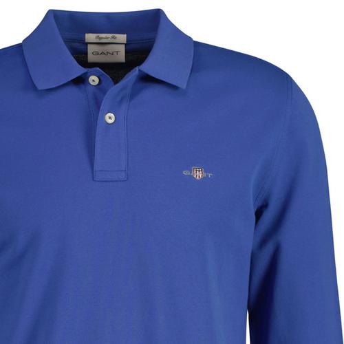 Rückansicht von GANT Poloshirt Poloshirt Herren Blau (Rich Blue)