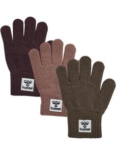 hummel hmlKVINT GLOVE 3 PK Handschuhe Kinder MAJOR BROWN