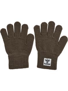 Rückansicht von hummel hmlKVINT GLOVE 3 PK Handschuhe Kinder MAJOR BROWN