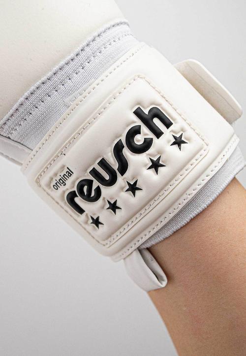 Rückansicht von Reusch Legacy Arrow Silver Torwarthandschuhe 1100 white