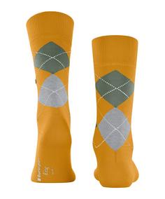 Rückansicht von Burlington Freizeitsocken Herren dottergelb (1305)