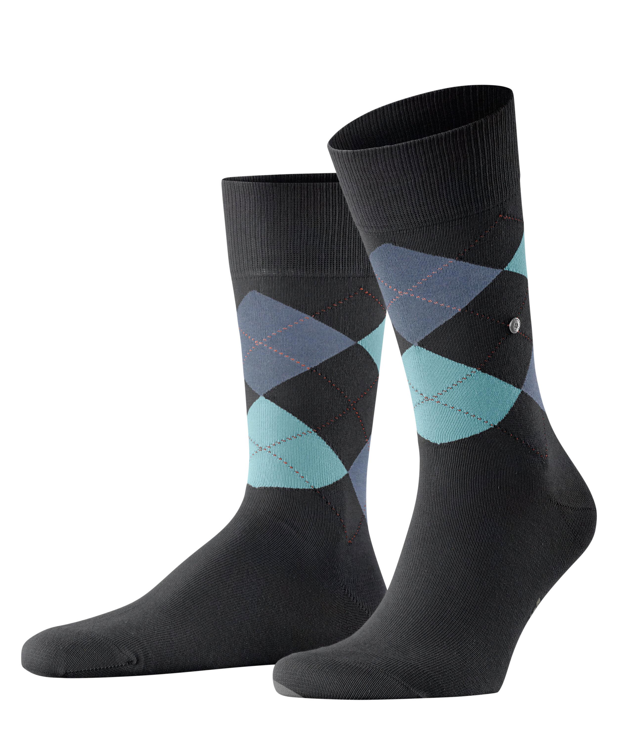 Burlington King Socken Herren - oil mel. (3986)