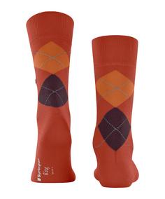 Rückansicht von Burlington Freizeitsocken Herren orange (8039)