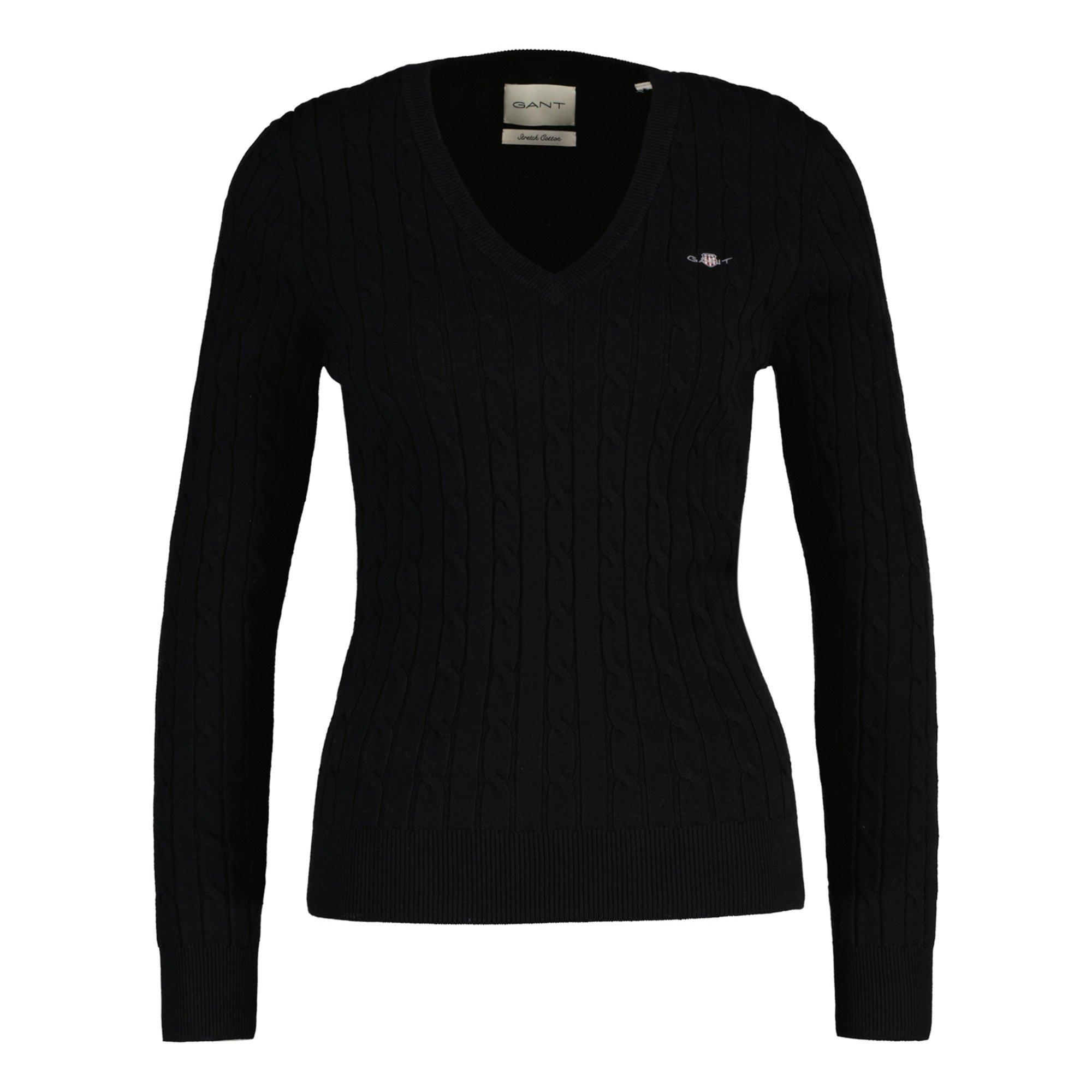 GANT Strickpullover Strickpullover Damen - Schwarz