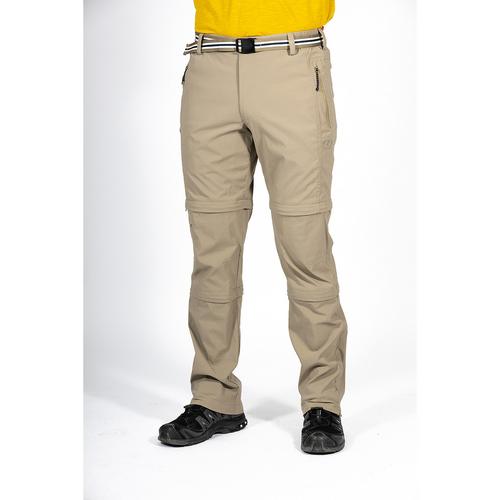 Rückansicht von Maul Sport Doppel Zip-off Kematstein Trekkinghose Herren Beige