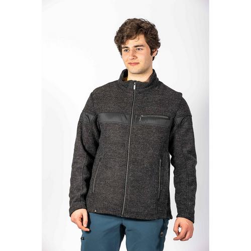 Rückansicht von Maul Sport Lago di Garda II Fleecejacke Herren Dunkelgrau