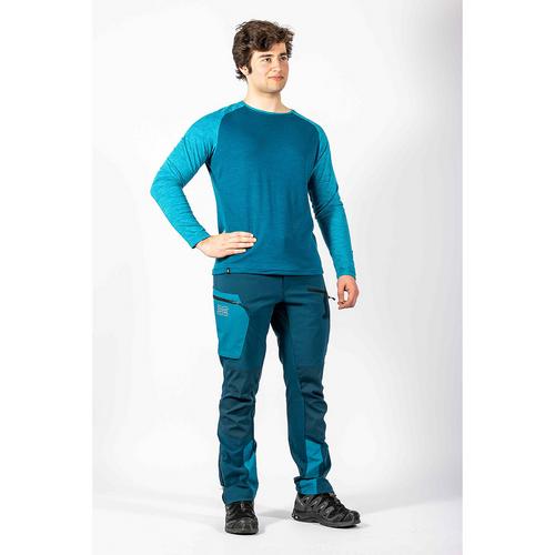 Rückansicht von Maul Sport Schaffhausen Langarmshirt Herren Petrol