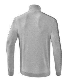 Rückansicht von Erima Essential Team Tracktop Jacke Trainingsjacke Herren graugrau