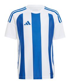 adidas Striped 24 Trikot Kids Fußballtrikot Kinder weissblau