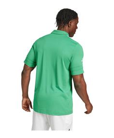 Rückansicht von adidas Polo Poloshirt Herren gruenweiss