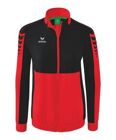 Erima Six Wings Präsentationsjacke Damen Trainingsjacke Damen rotschwarz