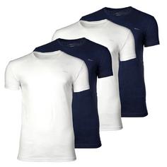 GANT T-Shirt T-Shirt Herren Marineblau/Weiß