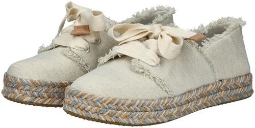 Rückansicht von Toms Halbschuhe Espandrillos Damen Weiß/Beige