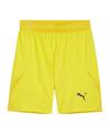 PUMA teamFINAL Short Fu&szlig;ballshorts Herren - gelbschwarzgelb
