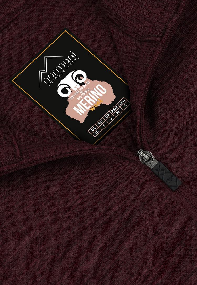 normani Outdoor Sports normani Outdoor Sports Launceston Langarmshirt Damen - Rot - 0 | SportScheck