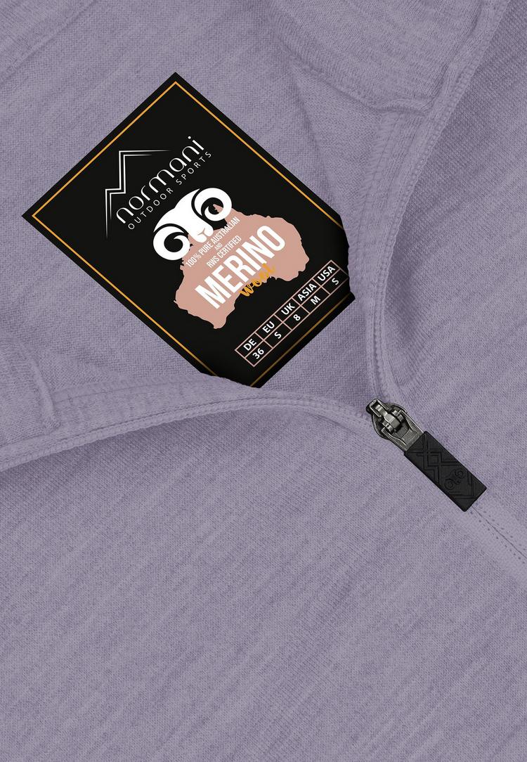 normani Outdoor Sports normani Outdoor Sports Launceston Langarmshirt Damen - Lila - 0 | SportScheck