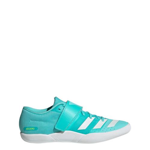 Rückansicht von adidas Adizero Wurfschuh Multifunktionsschuhe Flash Aqua / Zero Metalic / Lucid Lemon